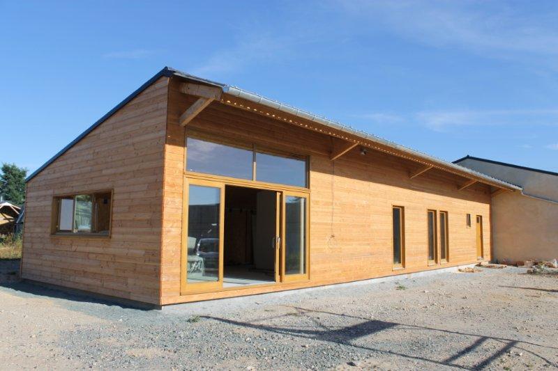 Murs ossature bois autour d'une structure bois (49)